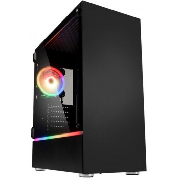 Caixa ATX Kolink Bastion Preta RGB Preto Vidro Temperado