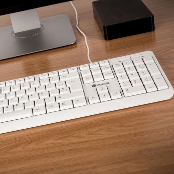 Teclado NGS USB Spike Branco