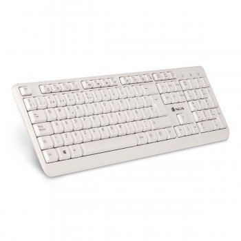 Teclado NGS USB Spike Branco