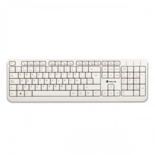 Teclado NGS USB Spike Branco