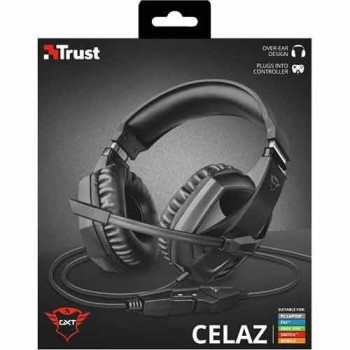 Auscultador Gaming Trust GXT 412 Celaz - Preto