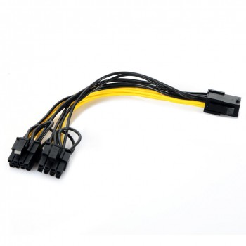 CABO ADAPTADOR PCI-E DE 6 PINS FEMEA P/ 2X8 PINS MACHO,0.50M