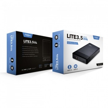 Caixa Externa para Discos Nox Lite 3.5 USB 3.0 External Enclosure