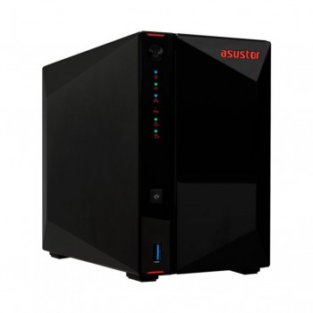 NAS Asustor AS5202T - 2 Baías - 2.0GHz-2.7GHz 2-core - 2GB RAM