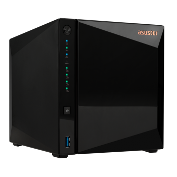 NAS Asustor AS3304T - 4 Baías - 1.4GHz 4-core - 2GB RAM