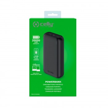 Powerbank Celly Power Delivery 20000 mAh Carga Rápida