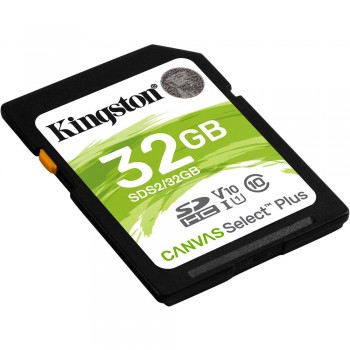 Cartão Memória Kingston Canvas Select Plus C10 U3 V30 UHS-I SDHC 32GB