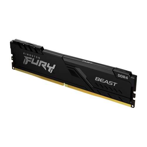 Memória RAM Kingston 8GB Fury Beast DDR4 3200MHz CL16 Preto