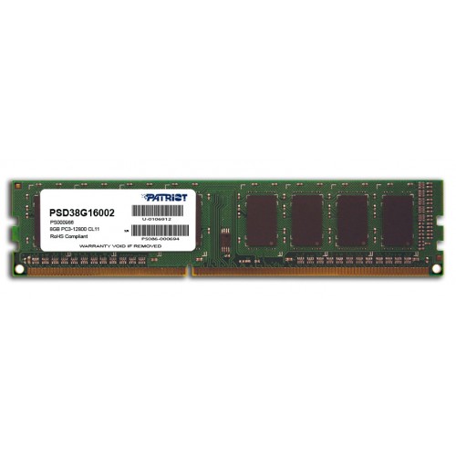 Mamória RAM Patriot DDR3 8gb Pc3-12800 (1600mhz)