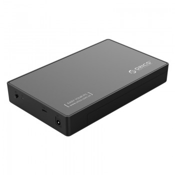 Caixa Externa 3.5"/2.5" Orico 3588C3 SATA I/II/III para USB 3.1 Gen1 Type-C Preta