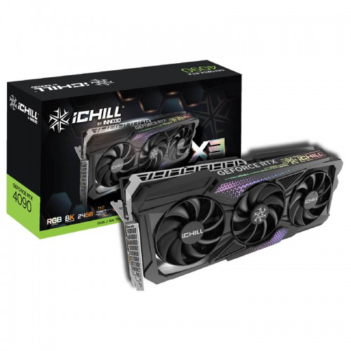 Placa Gráfica Inno3D GeForce RTX 4090 RTX 4090 ICHILL X3 24GB GDDR6X