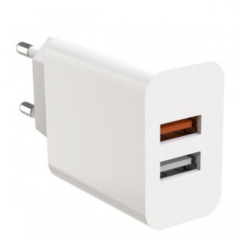 Carregador 1x USB-A 18W 3.0 - 1x USB-A - XO L67