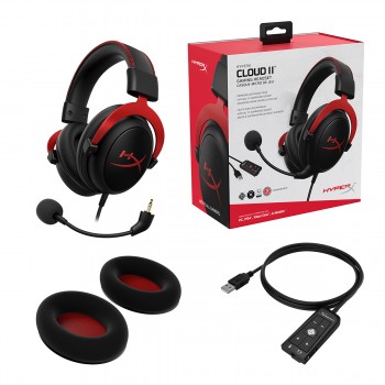 Headset HyperX Cloud II 7.1 Vermelho