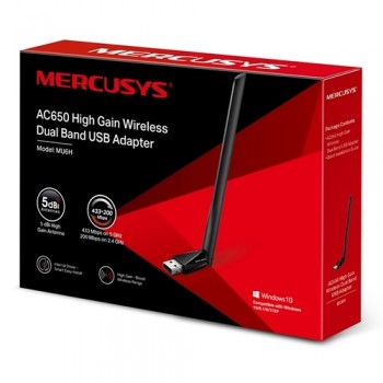 Adaptador Mercusys MU6H AC650 High Gain Wireless Dual Band USB