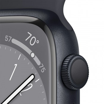 Apple Watch Series 8 GPS 45mm Alumínio Meia-Noite c/ Bracelete Desportiva Meia-Noite