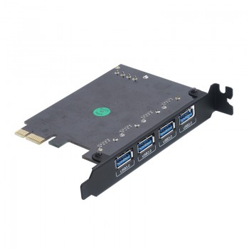 Placa de Expansão Orico PVU3-4P-V1 4-Port USB3.0 PCI-E Preta