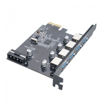 Placa de Expansão Orico PVU3-4P-V1 4-Port USB3.0 PCI-E Preta