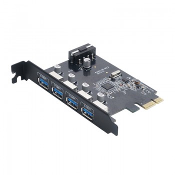 Placa de Expansão Orico PVU3-4P-V1 4-Port USB3.0 PCI-E Preta