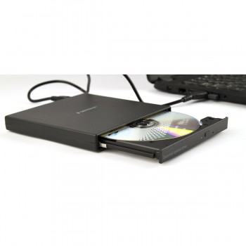 Drive Óptica Externa USB Gembird DVD-USB-04 CD/DVD 24x/8x Preta