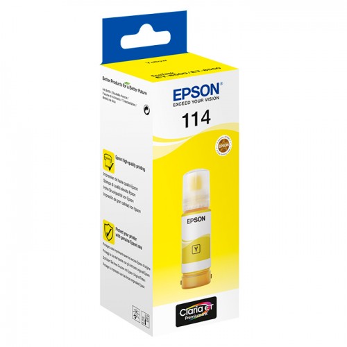 Tinteiro Epson Original 114 EcoTank Yellow Ink Bottle