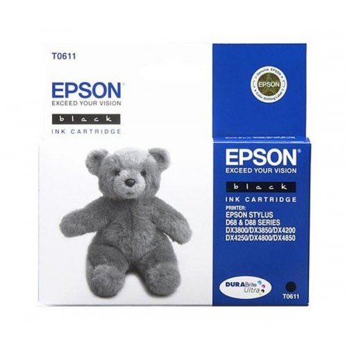 Tinteiro Original Epson T0611 Preto