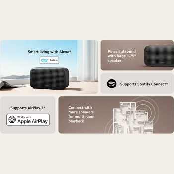 Coluna Portátil Xiaomi Smart Speaker Lite Bluetooth Preta