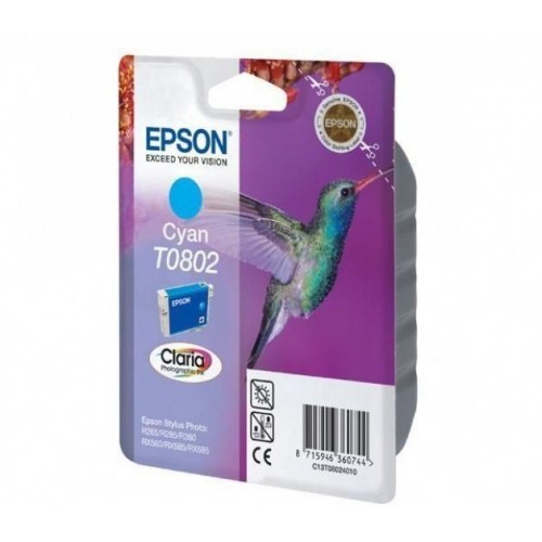 Tinteiro Original Epson T0802 Azul