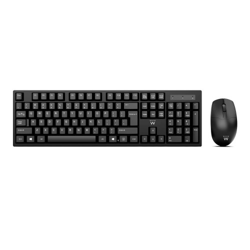 Teclado + Rato Ewent EW3282 Wireless PT Preto