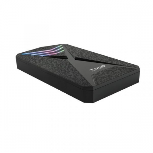 Caixa Externa 2.5′ TooQ TQE-2550RGB SATA USB 3.0/3.1 Gen 1 LEDs Multicor