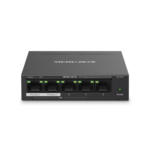 Switch Mercusys MS105GP 5 Portas Gigabit UnManaged PoE+