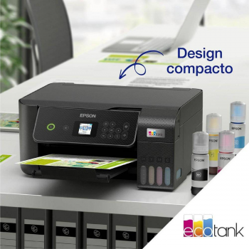 Impressora Jato de Tinta Epson EcoTank ET-2870 Multifunções (Impressão, Cópia, Digitalização), Duplex Manual, Wireless