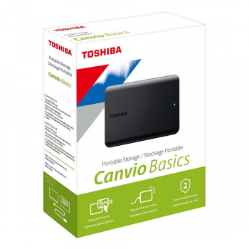 Disco Externo 2.5" Toshiba Canvio Basics 1TB USB 3.2 Preto