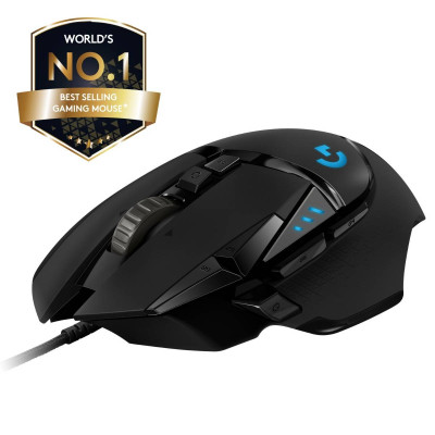 Rato Gaming Logitech G502 HERO 16000DPI Black