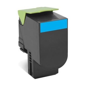 Toner compatível Lexmark 802SC Azul