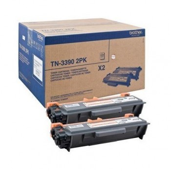 2 Toner original Brother TN-3390TWIN