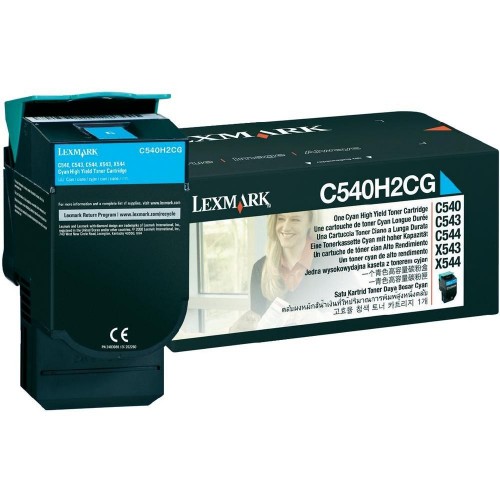 Toner Compatível Lexmark C540H2CG Azul